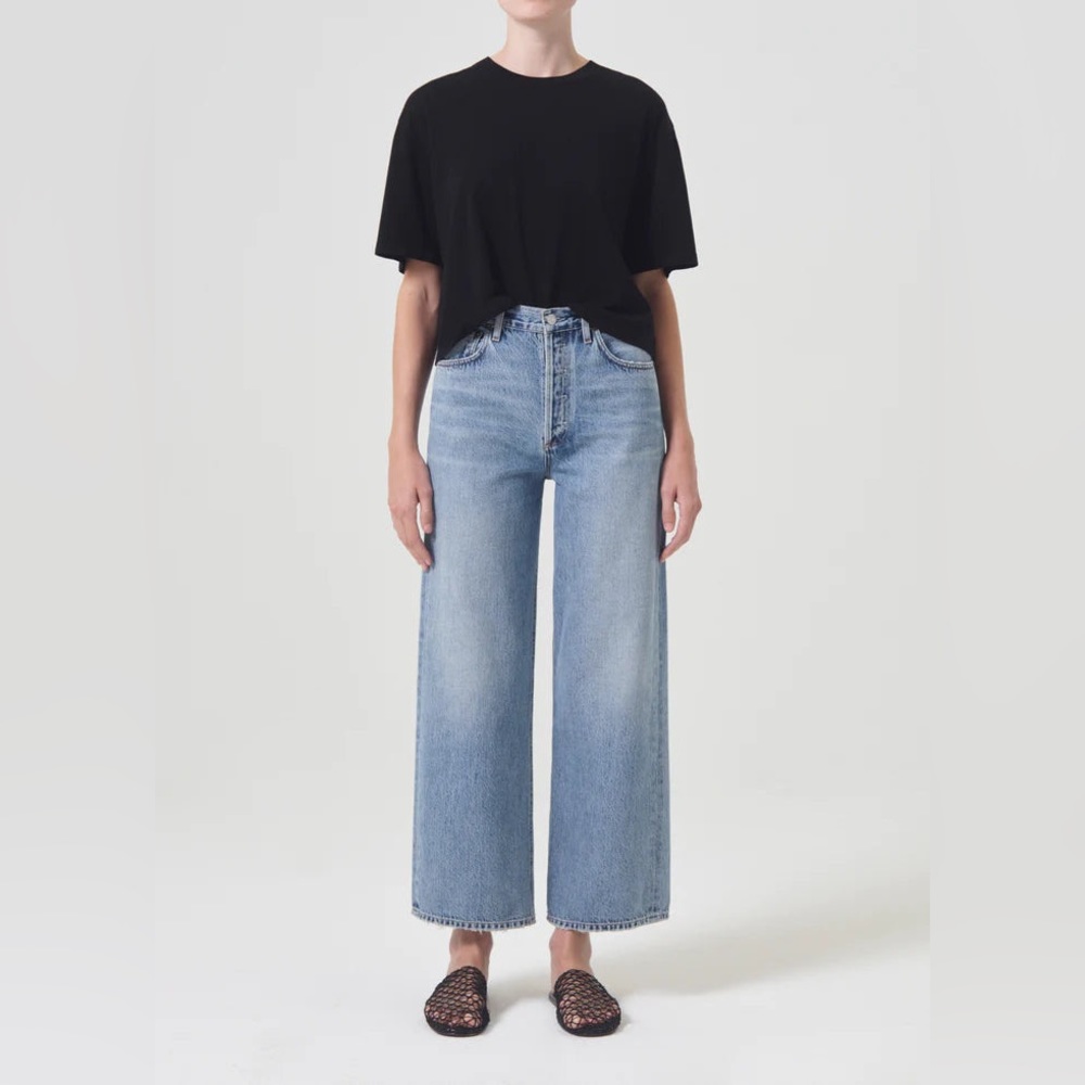 AGOLDE Ren High Rise Wide Leg Jeans in Disclosure